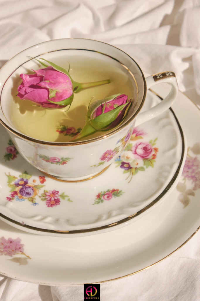 Edible flower tea